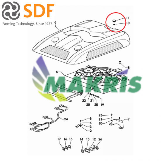 ΠΟΜΟΛΟ ΦΙΛΤΡΟΥ AIRCONDITION SDF GROUP 0.98706.54.2/10