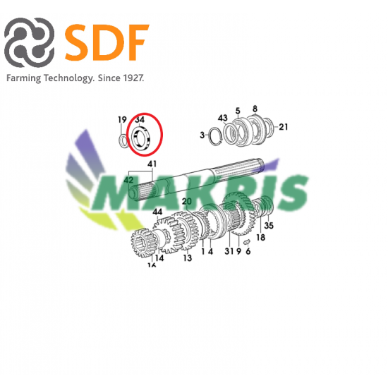 ΤΣΙΜΟΥΧΑ 50X72X10mm SDF GROUP 2.1529.041.0