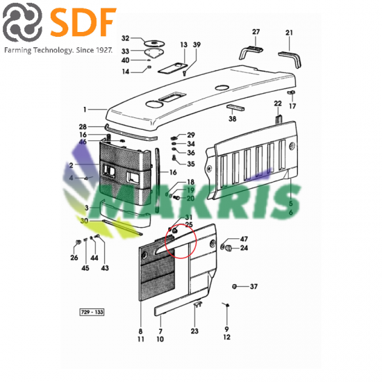 ΠΛΑΣΤΙΚO ΒΙΔΑΣ ΚΑΠΩ SDF GROUP 2.1559.240.0/20