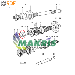 ΠΡΟΣΘΗΚΗ ΣΑΣΜΑΝ 40x58x7mm SDF GROUP 2.1579.989.0