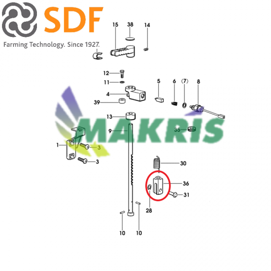 ΦΟΥΡΚΕΤΑ ΧΕΙΡΟΦΡΕΝΟΥ SDF GROUP 0.010.6094.0/10 ΓΝΗΣΙΑ