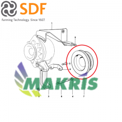 ΤΡΟΧΑΛΙΑ ΚΙΝΗΣΕΩΣ SAME LASER 100-150 SERIES SDF 0.045.1758.0 ΓΝΗΣΙΑ