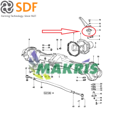 ΠΕΙΡΟΣ ΕΜΠΡΟΣΘΙΟΥ ΔΙΑΦΟΡΙΚΟΥ 4WD LH LAMBORGHINI/SAME 0.159.4336.0 SDF ΓΝΗΣΙΟΣ