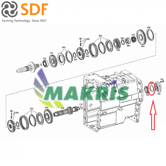 ΠΡΟΣΘΗΚΗ ΣΑΣΜΑΝ 1.75mm SDF GROUP 04334553 ΓΝΗΣΙΑ